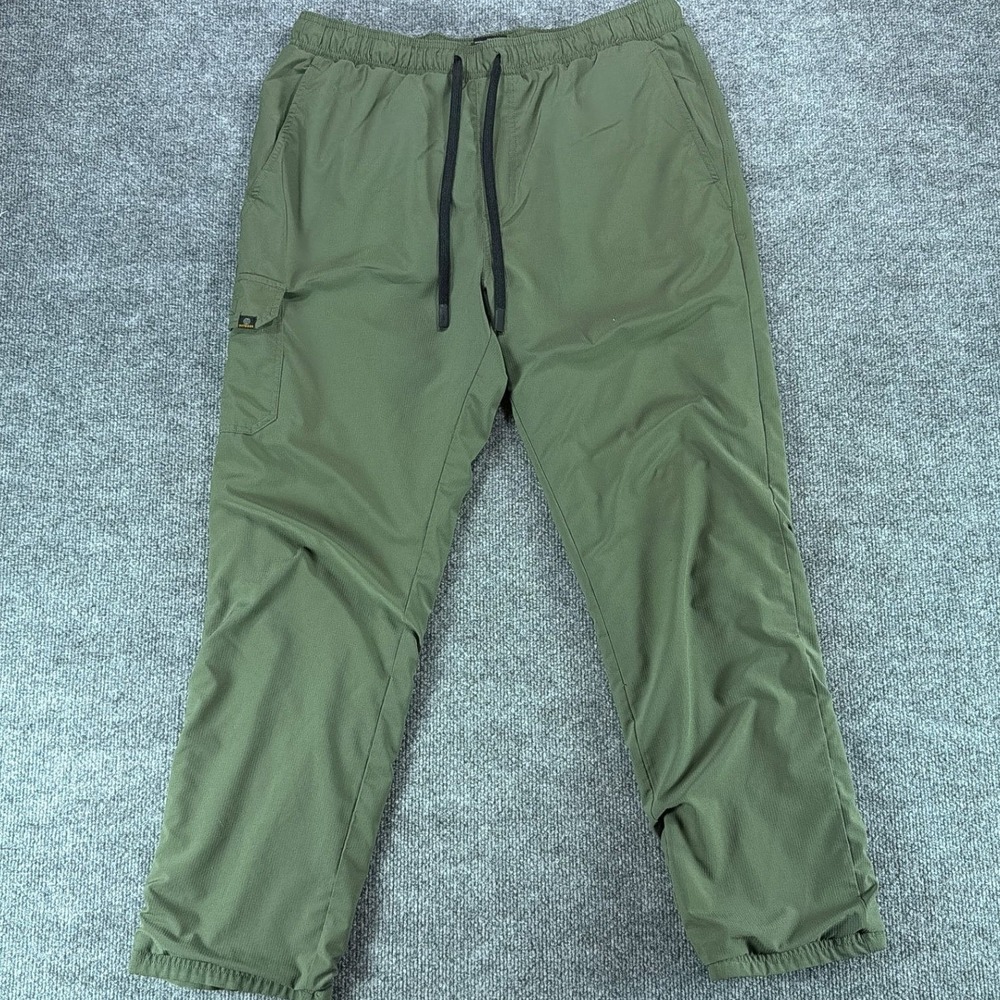Balance Collection Outdoor Mens Fleece Lined Cargo Pants Olive Green Lg Gorpcore